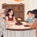 법정에서 마주한 가족의 얼굴
